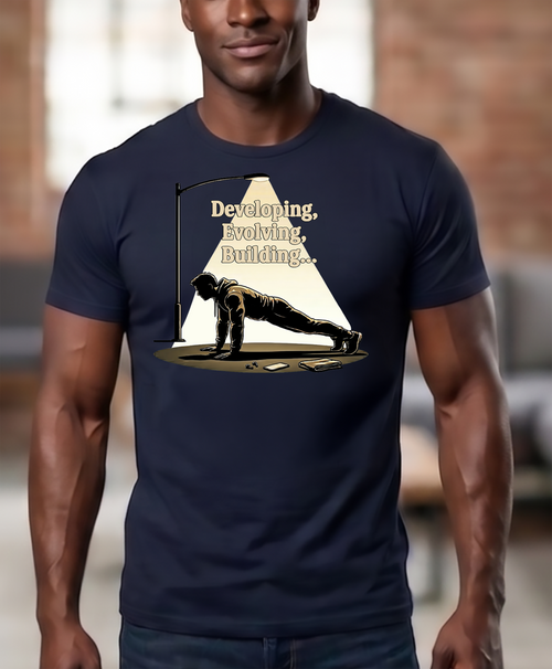 Developing, Evolving, Building, T-shirt (Men's)