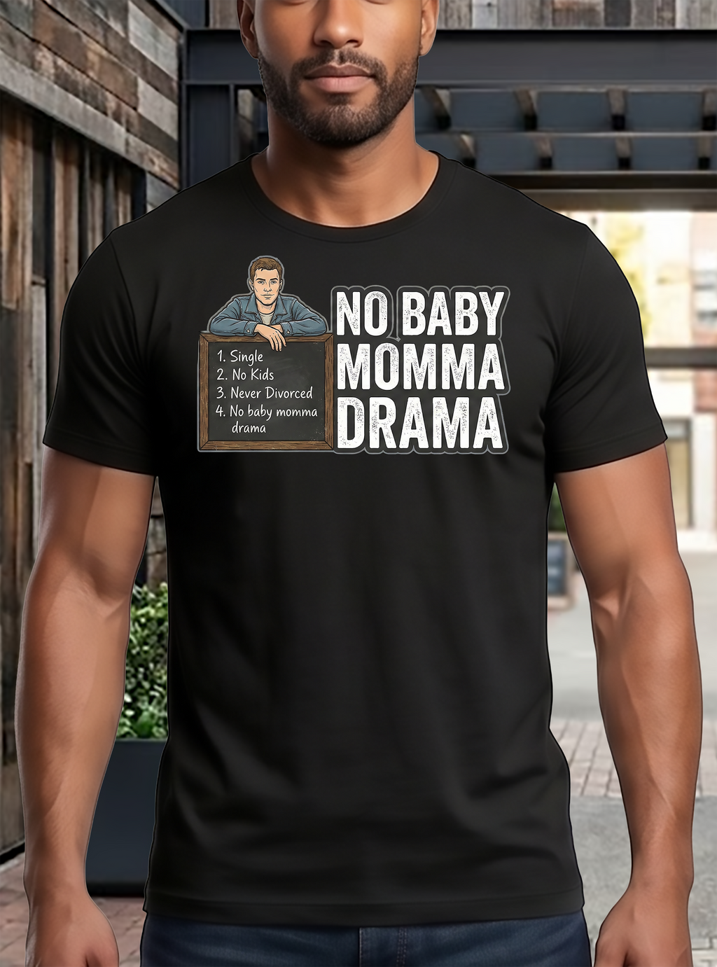 SGT Checklist No Baby Momma Drama T-Shirt (Men's)